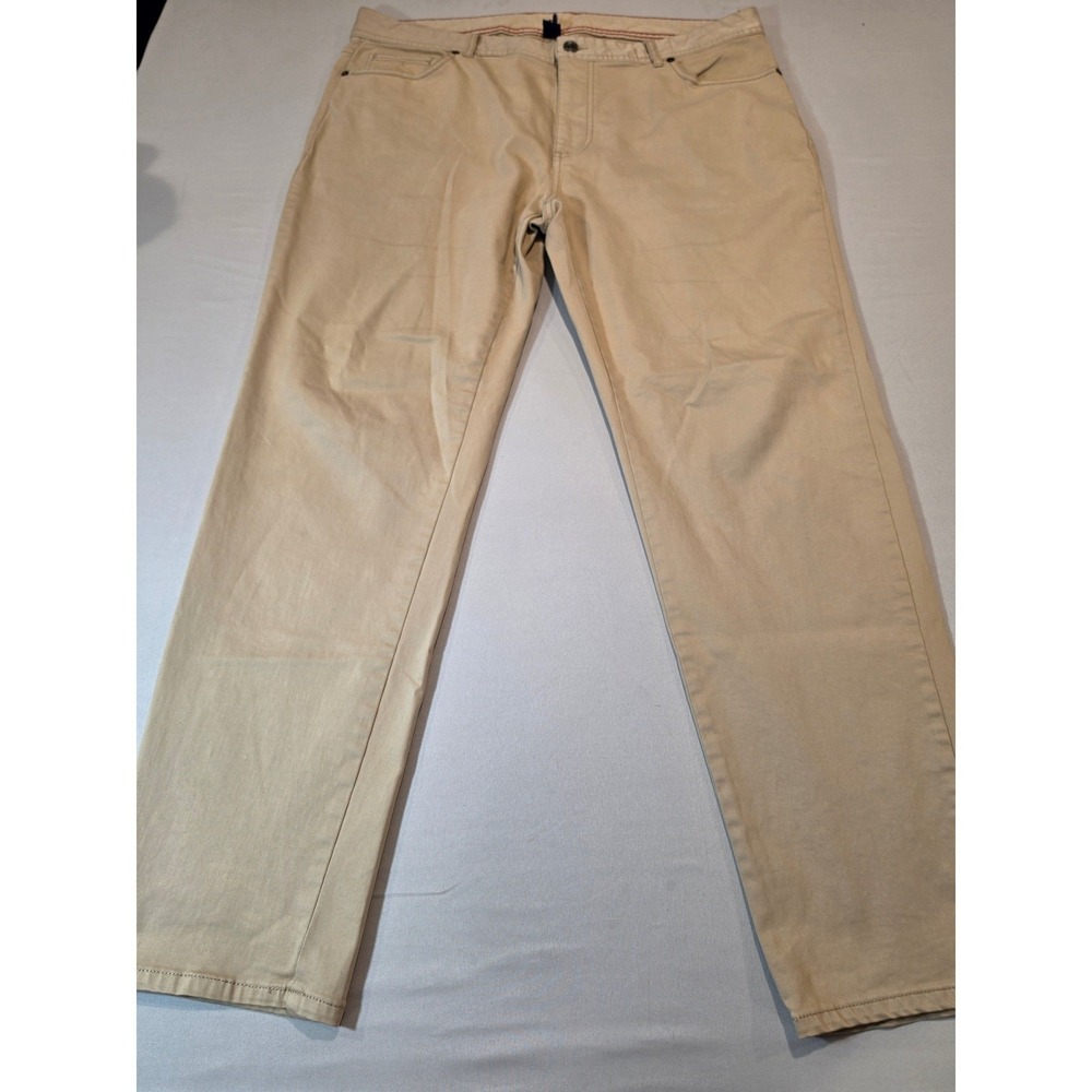 Johnnie-O Mens Khaki Tan Five Pocket Pants JMPA1330 38x30 Stretch Cotton Chino